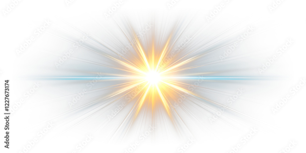 Aufkleber Here is the abstract representation of a bright gold glow with radiant rays and sparkling particles as described. Let me know if there’s anything you’d like to adjust!