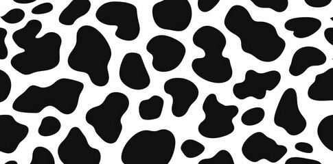 Fototapeta premium Black and white leopard seamless pattern, a chic and contemporary texture