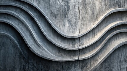 Gray wood texture showcasing elegant, flowing grain patterns for creative design backgrounds and art applications