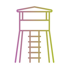 Military Checkpoint Icon Design