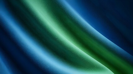 Abstract Blue and Green Digital Fabric Texture - High-Resolution Fluid Wave Background for Modern Design and Aesthetic Wallpapers
