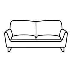 sofa isolated on white background