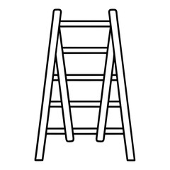 ladder isolated on white