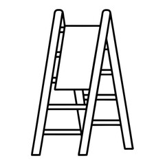 ladder isolated on white