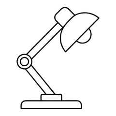 desk lamp vector illustration