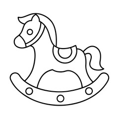 horse on a white background