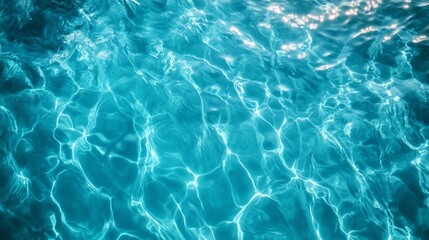 Fototapeta premium The water is calm and clear, with ripples that create a sense of tranquility