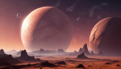 Gradient texture resembling a distant planet's atmosphere, planet, atmospheric, clouds