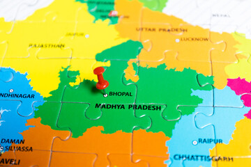 Fototapeta premium Political map of India