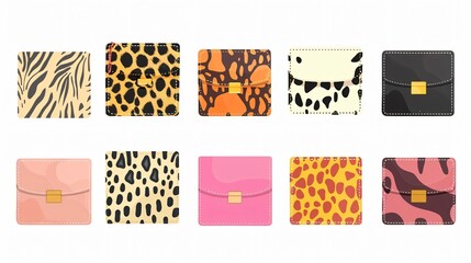 Elegant Cute Animal Print Wallets for Female Pocket - Fashion Accessory