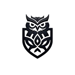 Obraz premium Abstract Owl Logo with Modern and Elegant Design