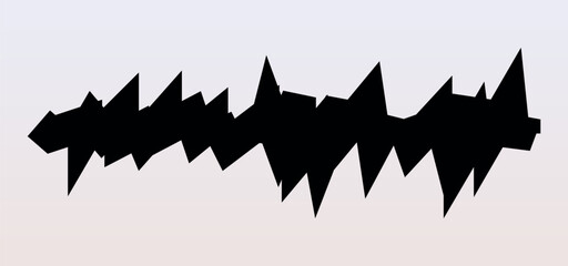 A powerful and dramatic vector illustration depicting damage and destruction, perfect for conveying themes of earthquakes, crashes, and distress