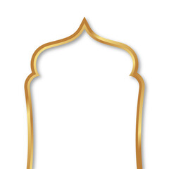 Gold Mosque Islamic Frame