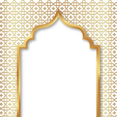 Gold Mosque Islamic Frame