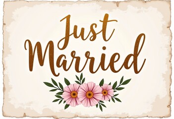 Obraz premium Wedding Sign Clipart: 