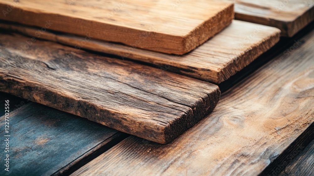 Poster rustic wooden planks creating an industrial aesthetic for authentic design and textural elements