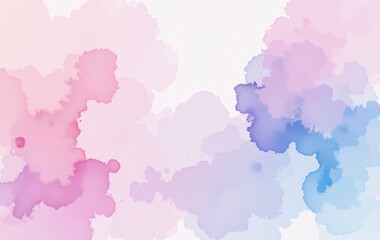 Obraz premium Abstract Pastel Watercolor Background Soft Pink Purple and Blue Ink Wash Texture