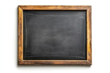 Empty rustic chalkboard, blank slate, school, education, message