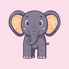 cartoon elephant vector illustration 