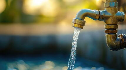 Water flowing from a faucet highlighting the importance of addressing Yemen's critical water crisis and promoting sustainable water solutions.