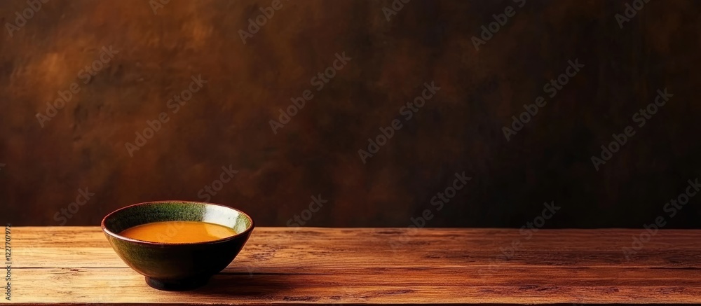 Poster ramen bowl with delicious broth on rustic table perfect for food lovers indulging in japan's culinar