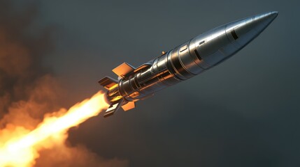 Dynamic rocket launch symbolizing unlimited potential and innovative thinking in technology and exploration.