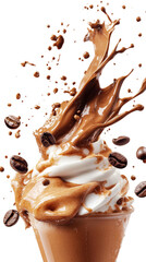 Coffee Cream Splash Beverage Delightful Drink
