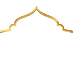 Gold Islamic Mosque Frame Decoration