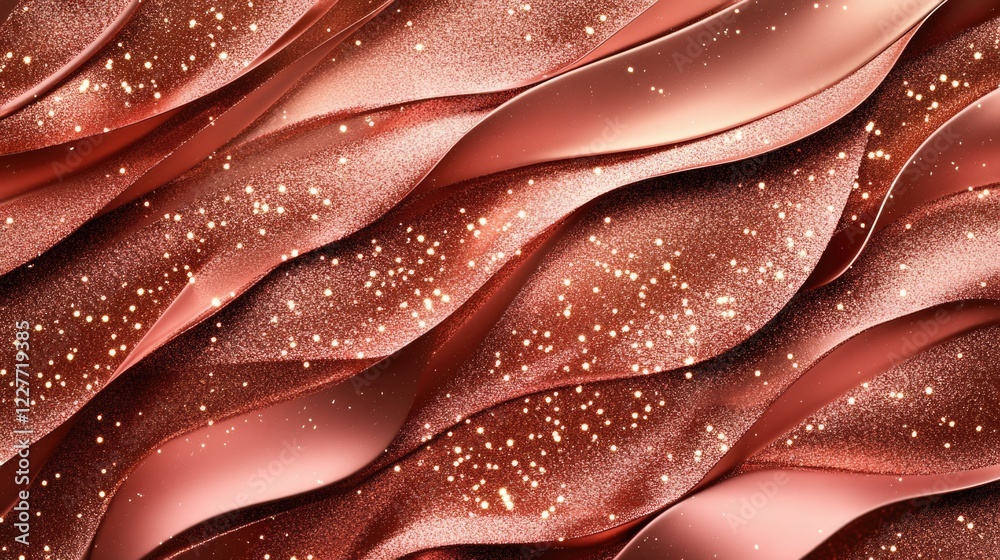 Aufkleber rose gold shimmering festive background with sparkling textures ideal for celebrations and event the