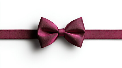 finely detailed red satin bow with delicate texture, perfect for gifts or formal occasions. This elegant accessory adds touch of sophistication to any presentation