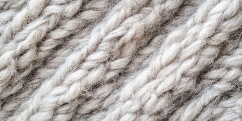 Soft grey knitted wool texture perfect for fashion and interior design featuring a blank space for creative text and branding.