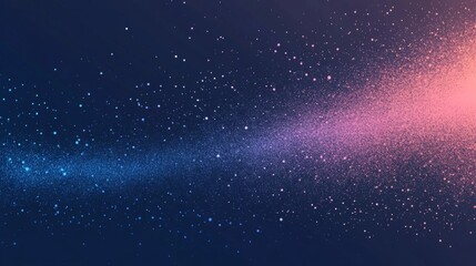 Colorful cosmic dust particles scattered in deep space creating a mesmerizing galactic effect