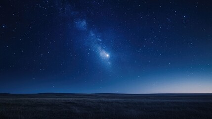 Astrophotography capturing celestial beauty and starry night sky over serene natural landscape highlighting the vastness of the universe