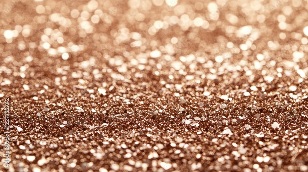 Aufkleber Rose gold glitter texture shimmering background for elegant designs and creative projects with ample copy space for text or graphics