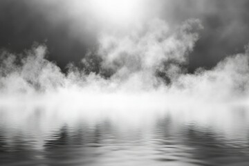 Fototapeta premium Misty Water Surface Under Soft Light