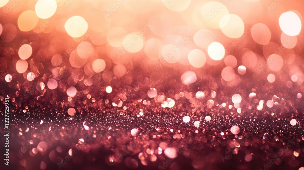 Poster rose gold shimmering backdrop with sparkling sequins for elegant event celebrations and festive occa