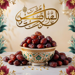 poster design with dried fruit and nuts