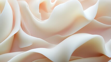 Abstract Rose Petals Soft Creamy Hues