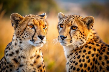 Cheetah Encounter: Curious Gaze, Wild African Savannah