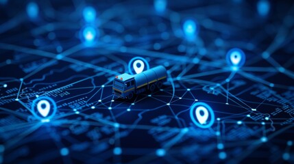 Innovative smart logistics  optimizing fleet management with trucks and gps technology