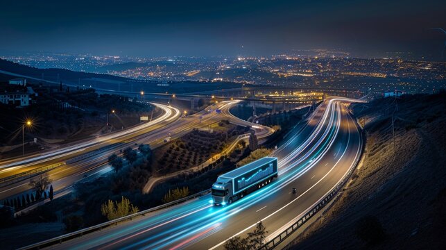 Optimizing fleet management  smart logistics with trucks and gps technology for efficiency