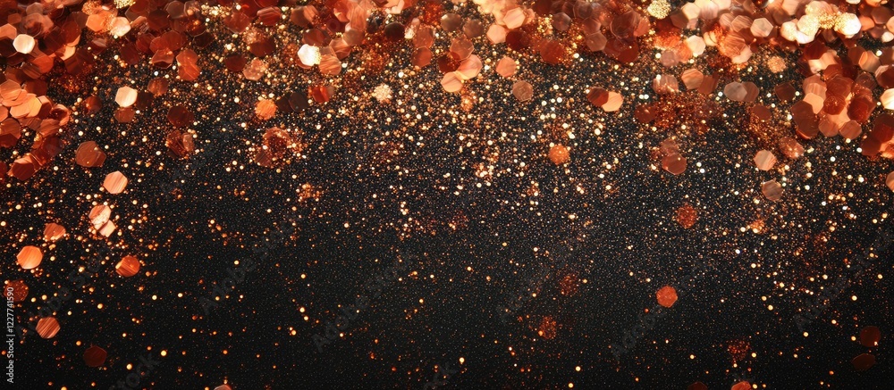 Wall mural autumn glitter overlay with sparkling hues on transparent background ideal for text placement and de