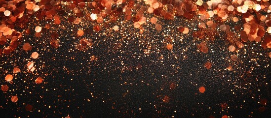 Autumn glitter overlay with sparkling hues on transparent background ideal for text placement and decorative purposes