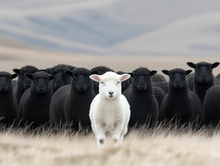 Fototapeta premium Standing Out in the Flock