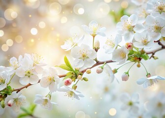 Obraz premium Clean Modern Spring Pattern White Tones Low Light Photography Stock Photo