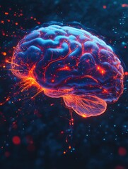 Fototapeta premium Neurological Concepts Brain Illustration