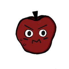 red apple cartoon