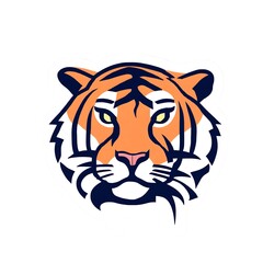 Fototapeta premium Tiger Isolated