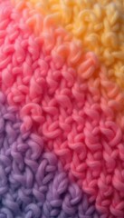 Soft, looped yarn creates a plush knitted surface, shawl, sweater, warm