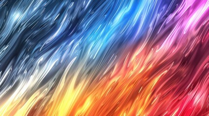 Abstract colorful wave pattern showcasing vibrant hues blending seamlessly, ideal for backgrounds